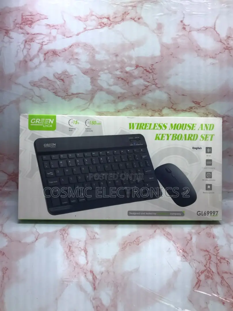 GreenLYCA Rechargeable Bluetooth Keyboard Silent Mouse Combo