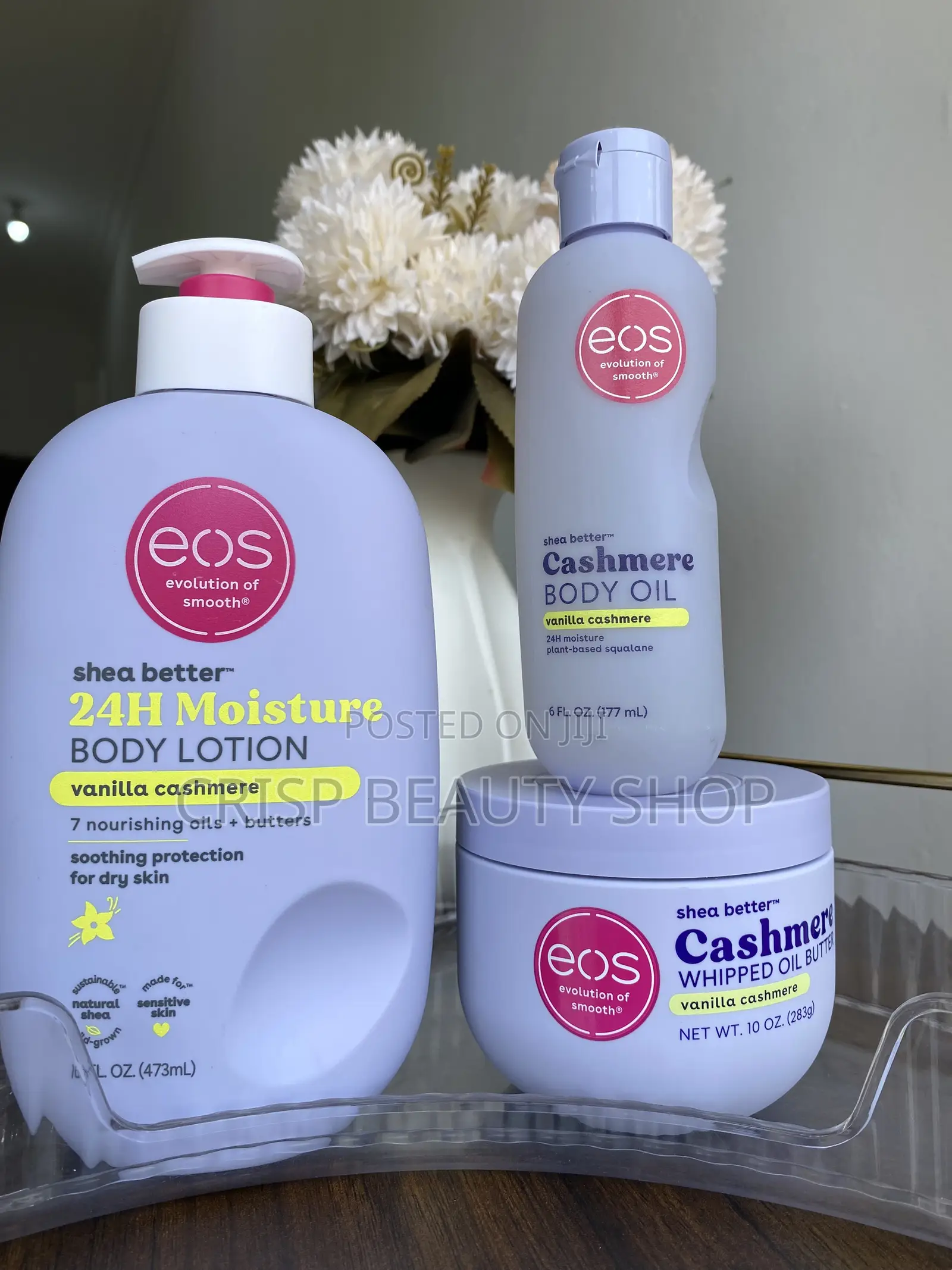 EoS Vanilla Cashmere Cream and Oil
