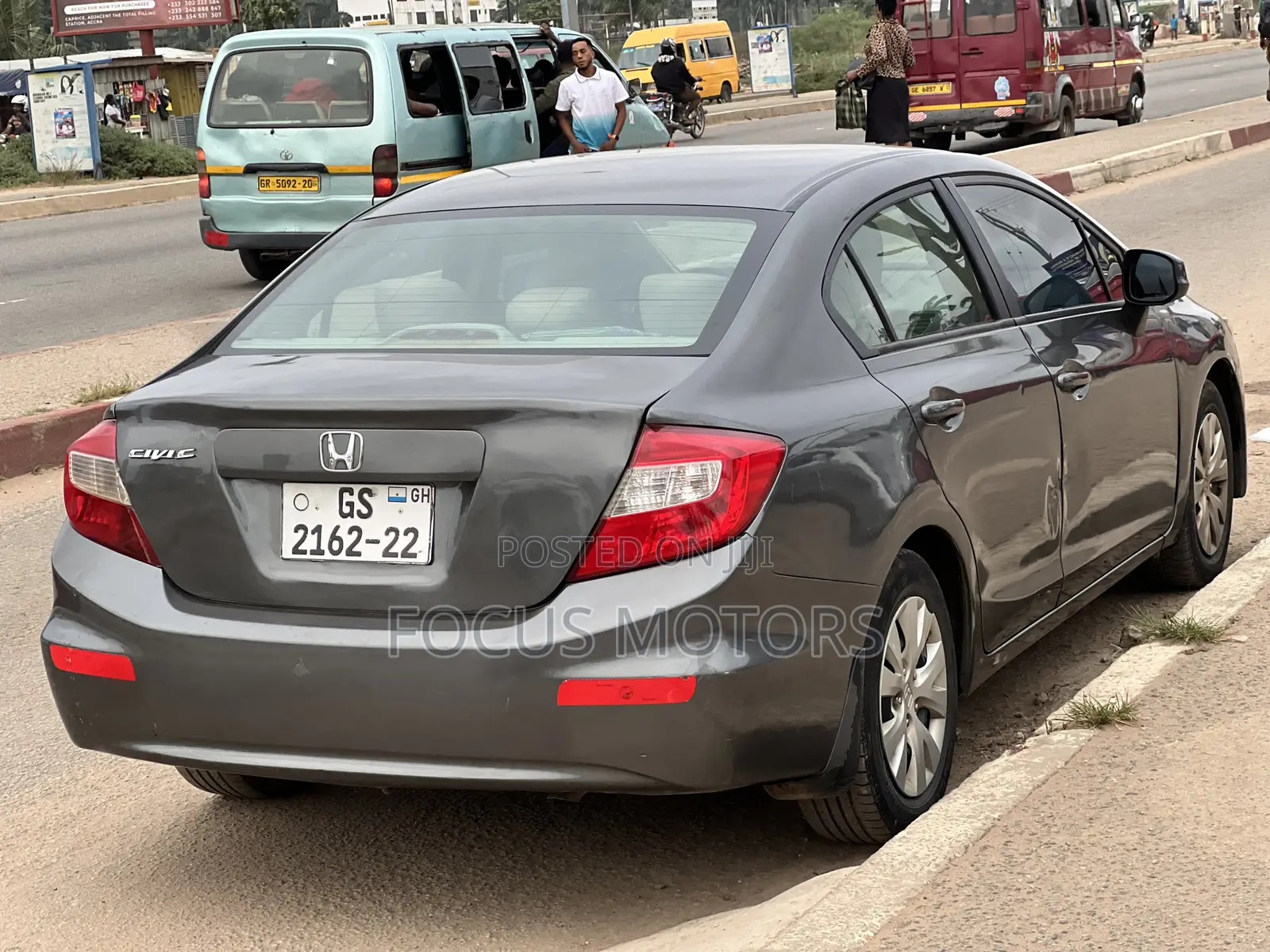 Honda Civic EX Sedan 2012 Gray