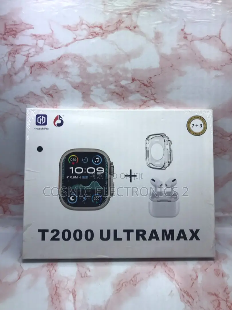 T2000 Ultra Max 49mm Bluetooth Calling Smart Watch 10-in-1 Set