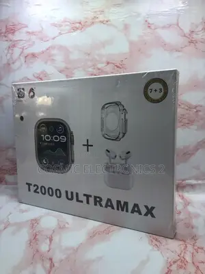T2000 Ultra Max 49mm Bluetooth Calling Smart Watch 10-in-1 Set