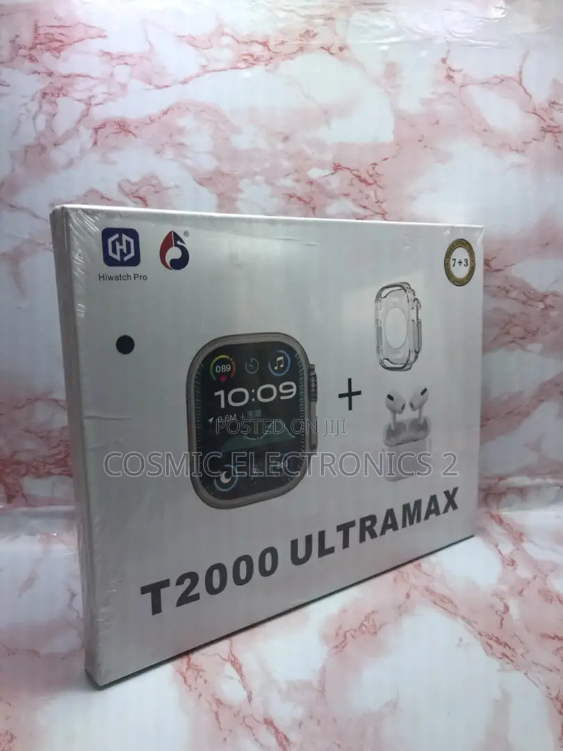 T2000 Ultra Max 49mm Bluetooth Calling Smart Watch 10-in-1 Set