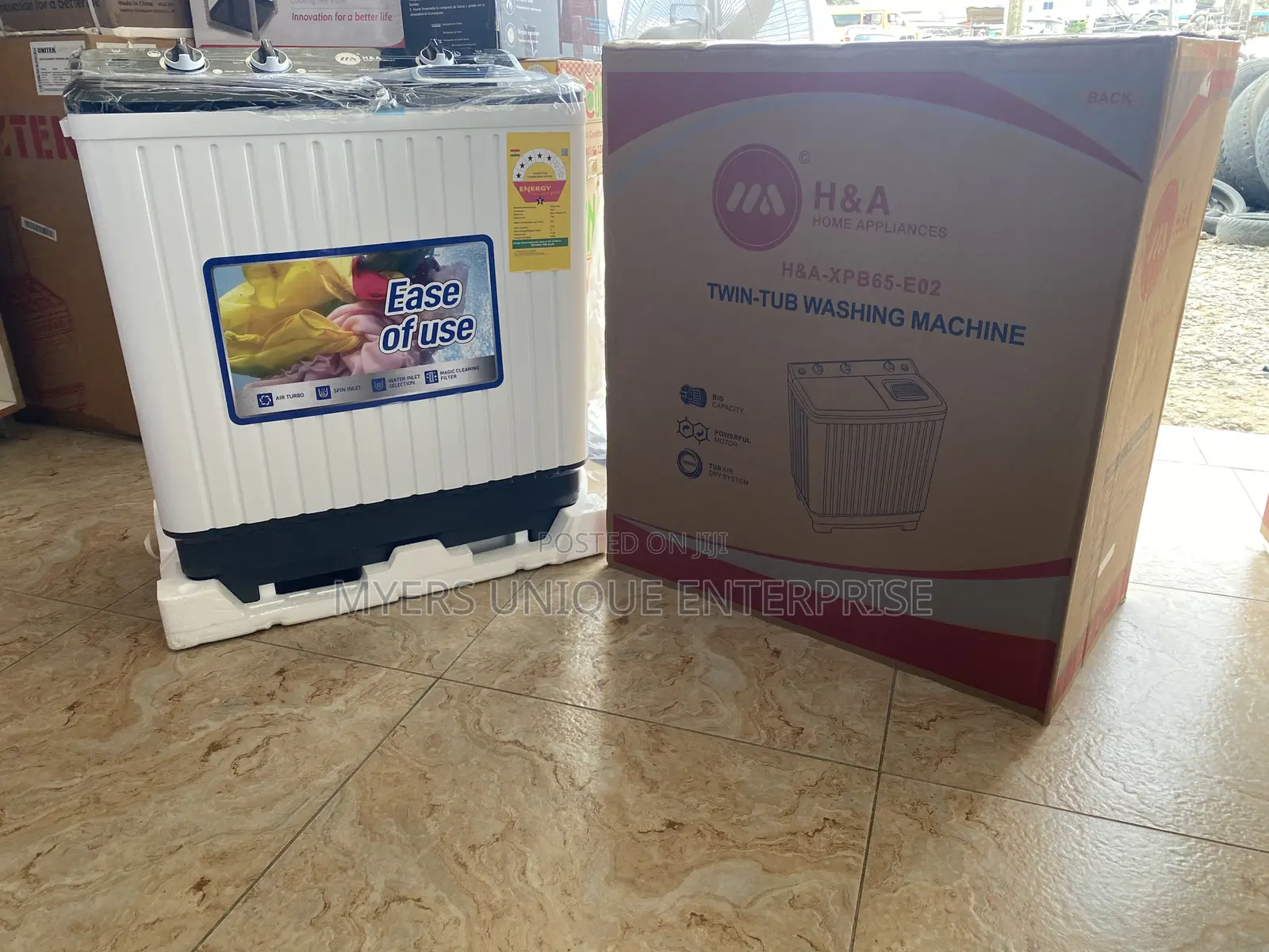 Energy Saving 7kg Twin Tub Washer - No Plumbing Needed