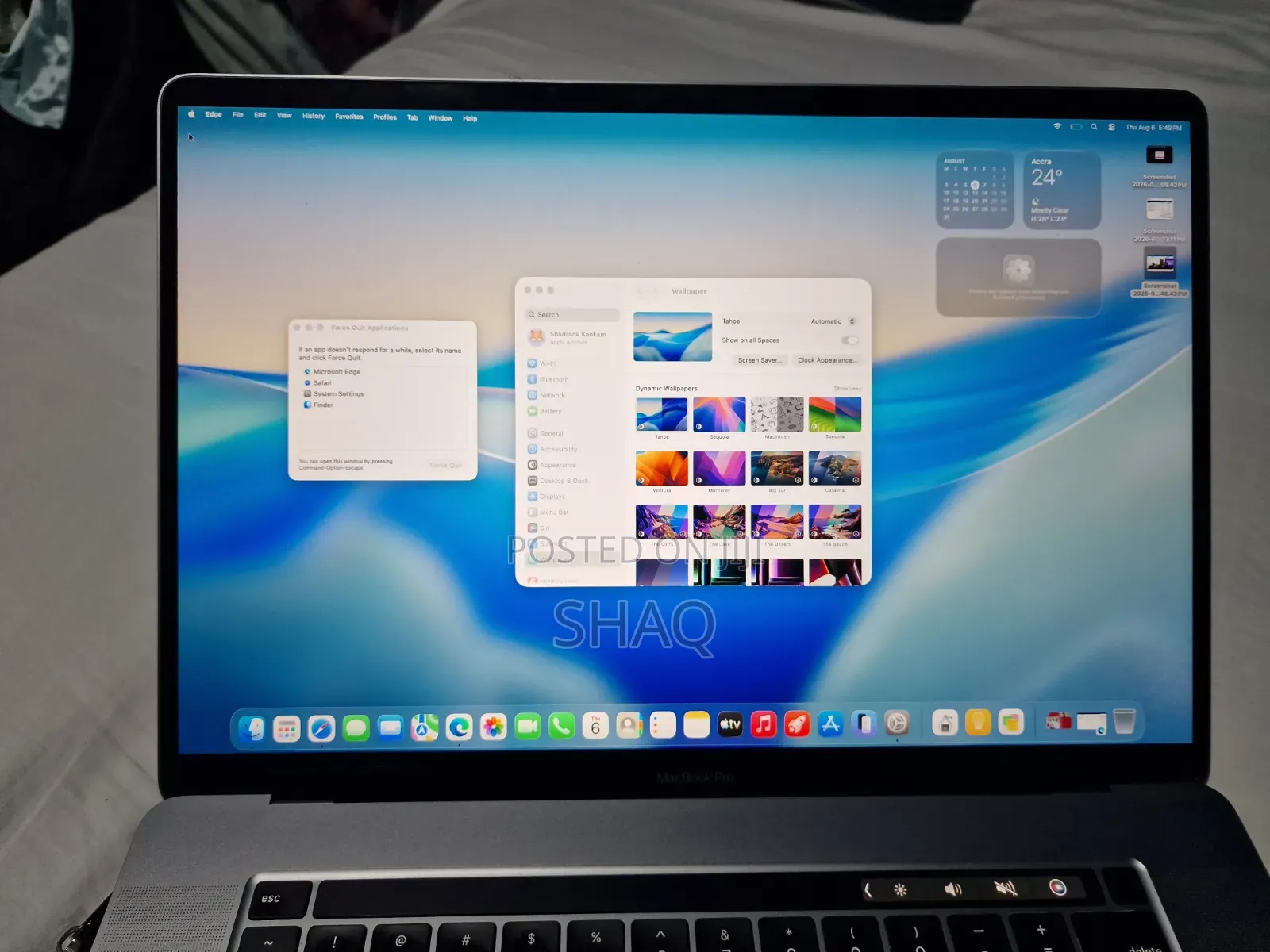 Laptop Apple MacBook Pro 2019 32GB Intel Core i7 SSD 512GB