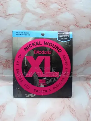 D’Addario EXL170-5SL Nickel Wound 5-String Bass Guitar Strings