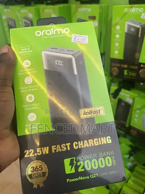 Oraimo PowerNova Q21 20000mAh 22.5W Fast Charging Power Bank