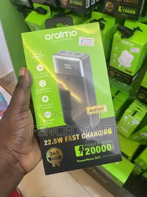 Oraimo PowerNova Q21 20000mAh 22.5W Fast Charging Power Bank