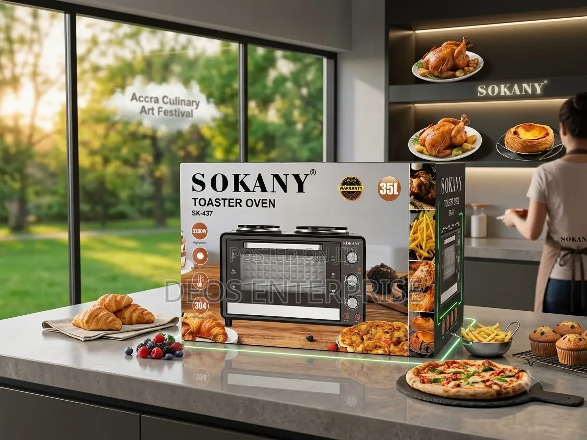SOKANY 35L Electric Toaster Oven 3200W Multi Cooker Bake Pro