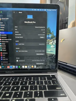 Laptop Apple MacBook Pro 2020 8GB Apple M1 Pro HDD+SSD 256GB