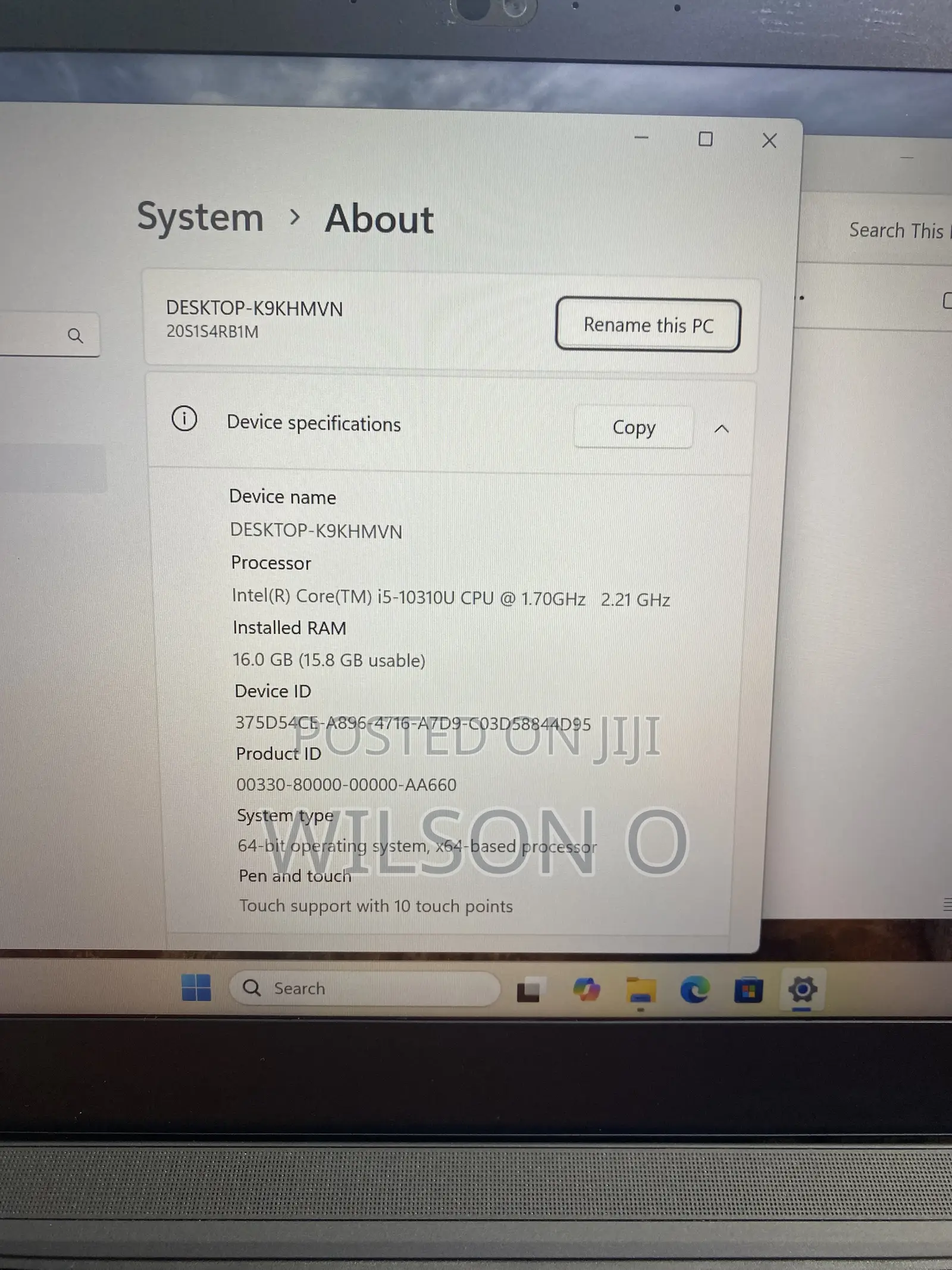 Laptop Lenovo ThinkPad T14 16GB Intel Core i5 SSD 256GB