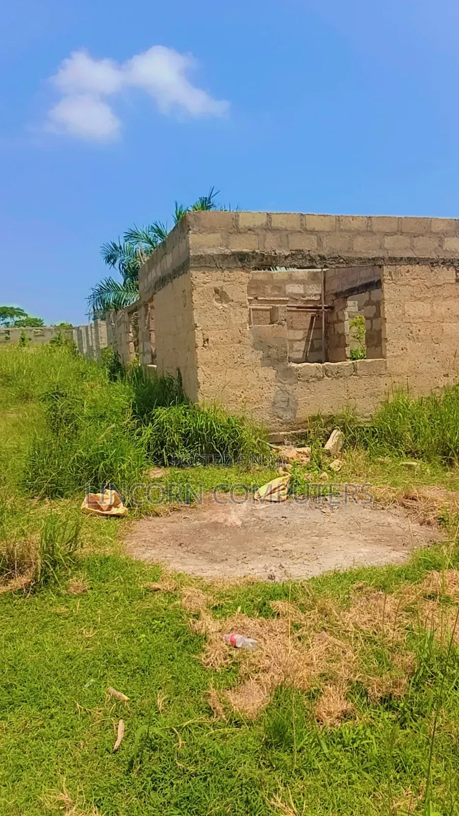 Uncompleted Two Bedrooms on Half Plot. Loc:antoa Krobo