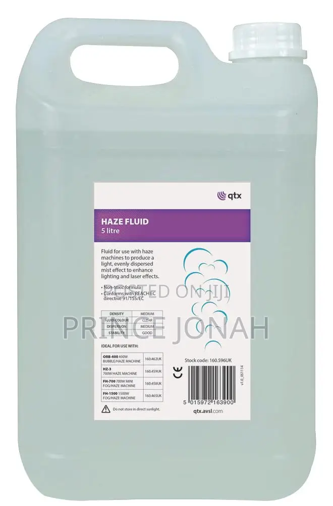 QTX | Haze Fluid 5L – Quality Fog Juice for All Smoke/Haze Machines