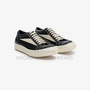 Rick Owens Vintage Leather Low Top Sneakers – (Size 39–45)Gh 450