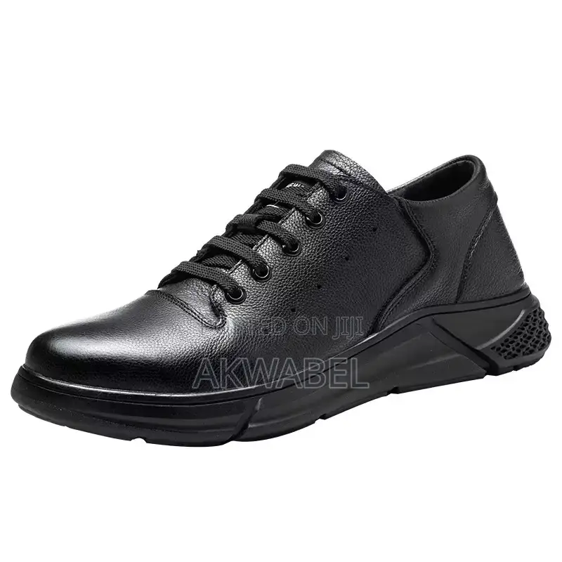 Dinngu Cowhide Leather Low Cut Safety Shoes Anti-Smashing Puncture