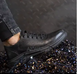 Dinngu Cowhide Leather Low Cut Safety Shoes Anti-Smashing Puncture