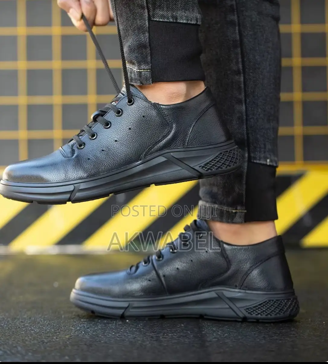 Dinngu Cowhide Leather Low Cut Safety Shoes Anti-Smashing Puncture