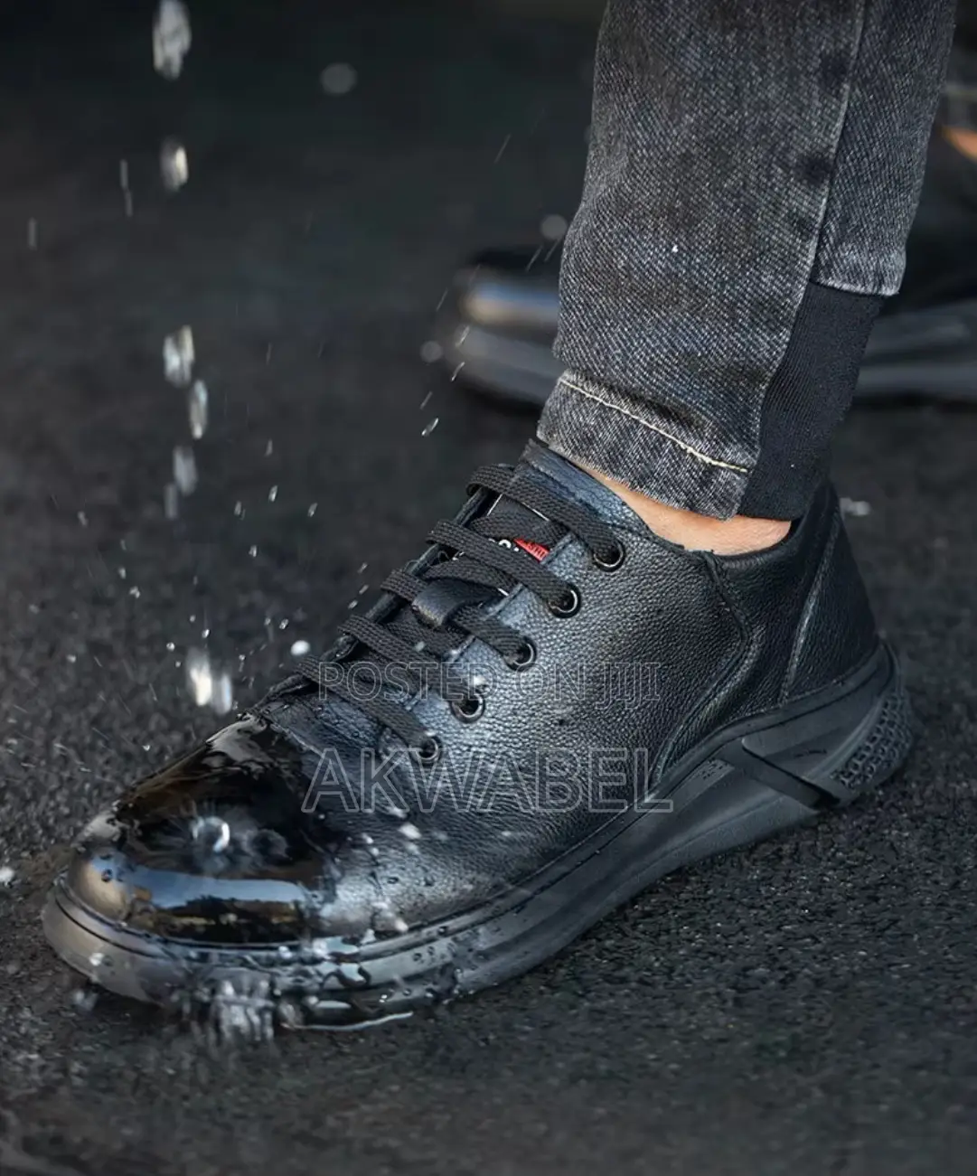 Dinngu Cowhide Leather Low Cut Safety Shoes Anti-Smashing Puncture
