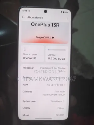 OnePlus 13R 512 GB Gray