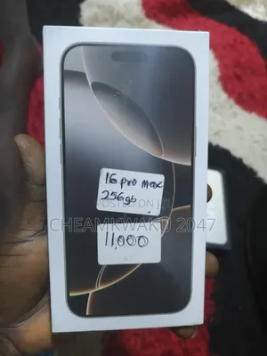 New Apple iPhone 16 Pro Max 256 GB Black