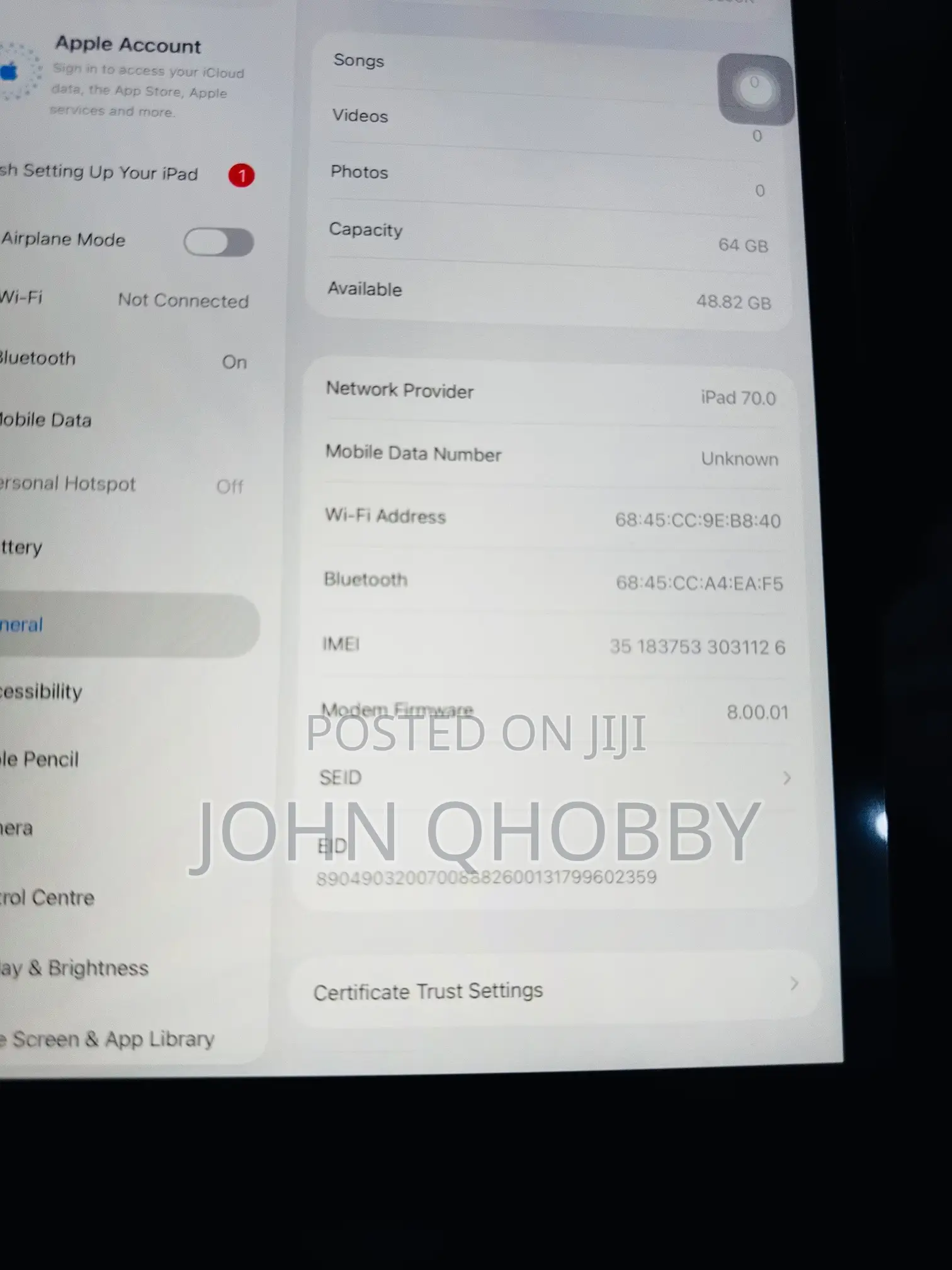 Apple iPad 10.2 (2021) 64 GB Gray