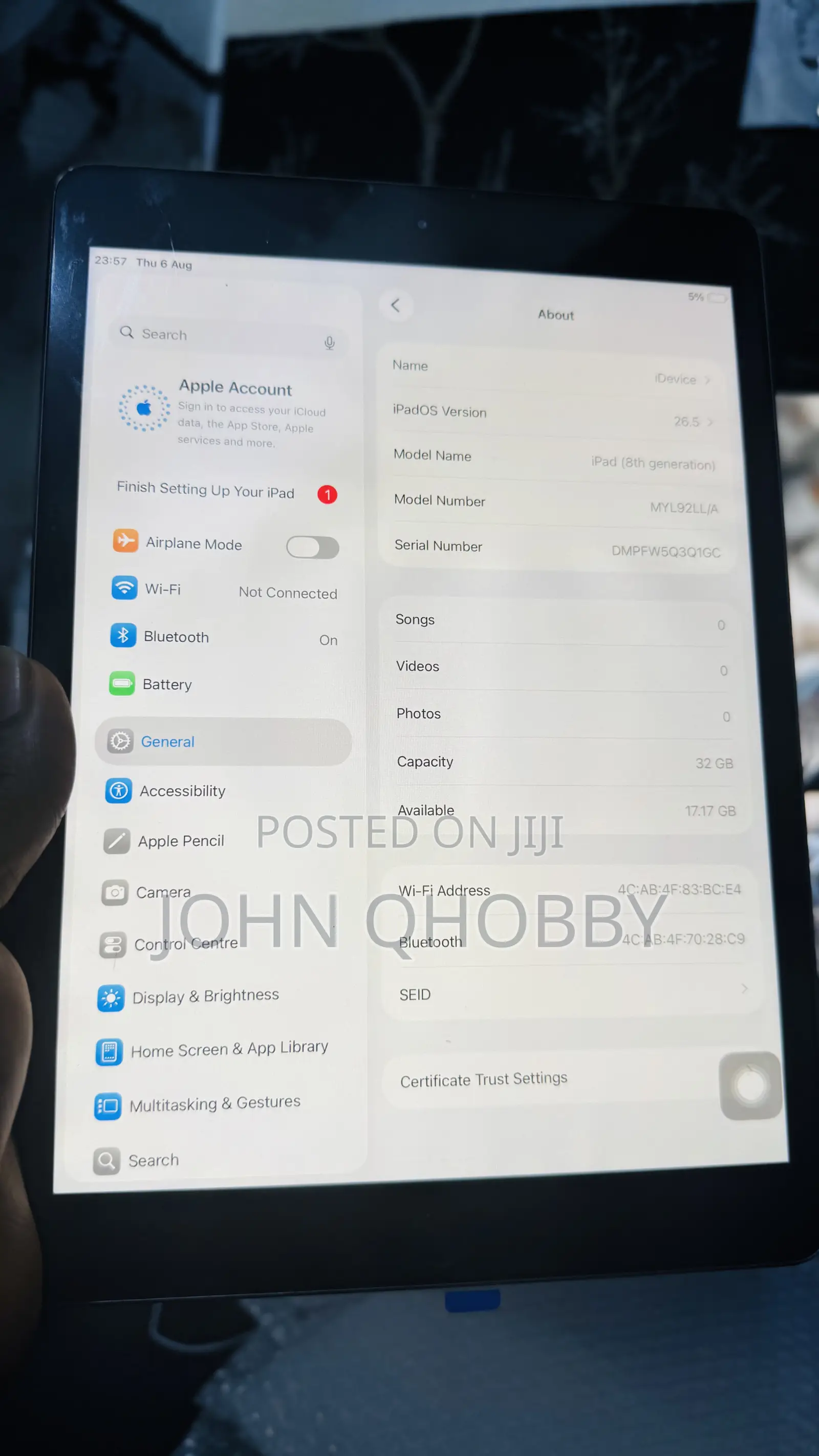 Apple iPad 10.2 (2020) Wi-Fi 32 GB Gray