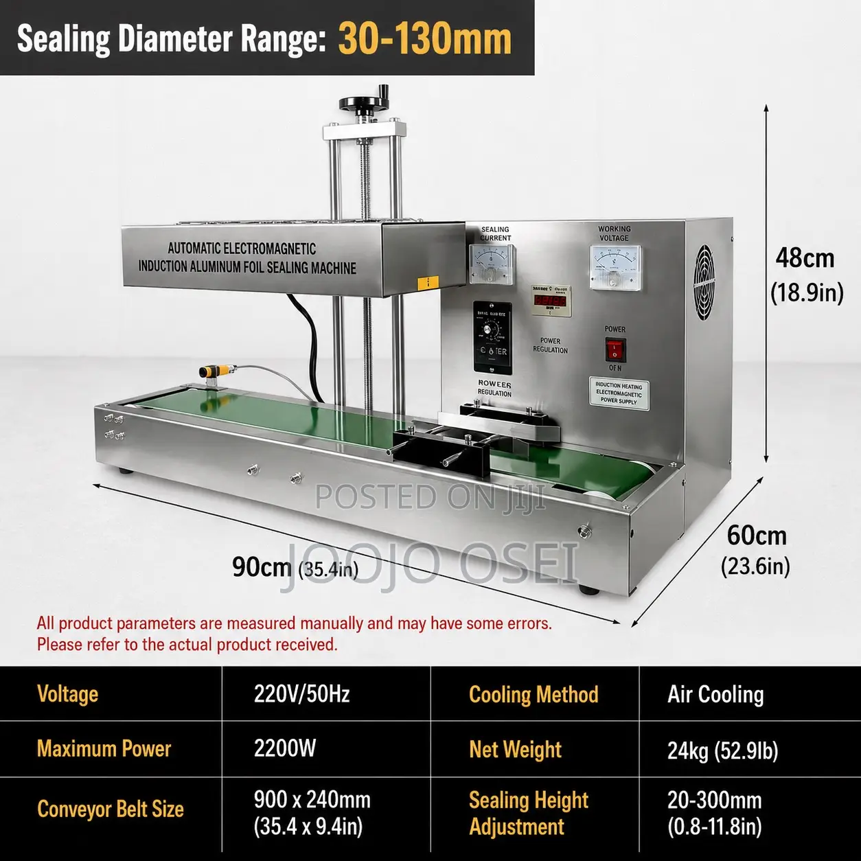 Commercial Automatic Induction Sealer With Conveyor