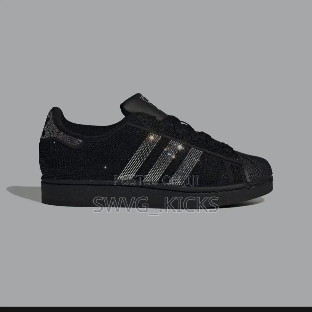 Adidas Superstar II Rhinestone Black Silver