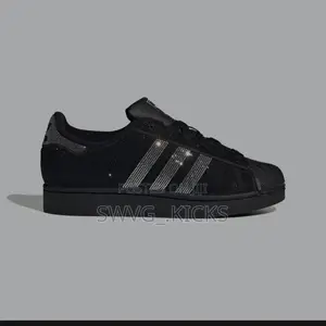 Adidas Superstar II Rhinestone Black Silver
