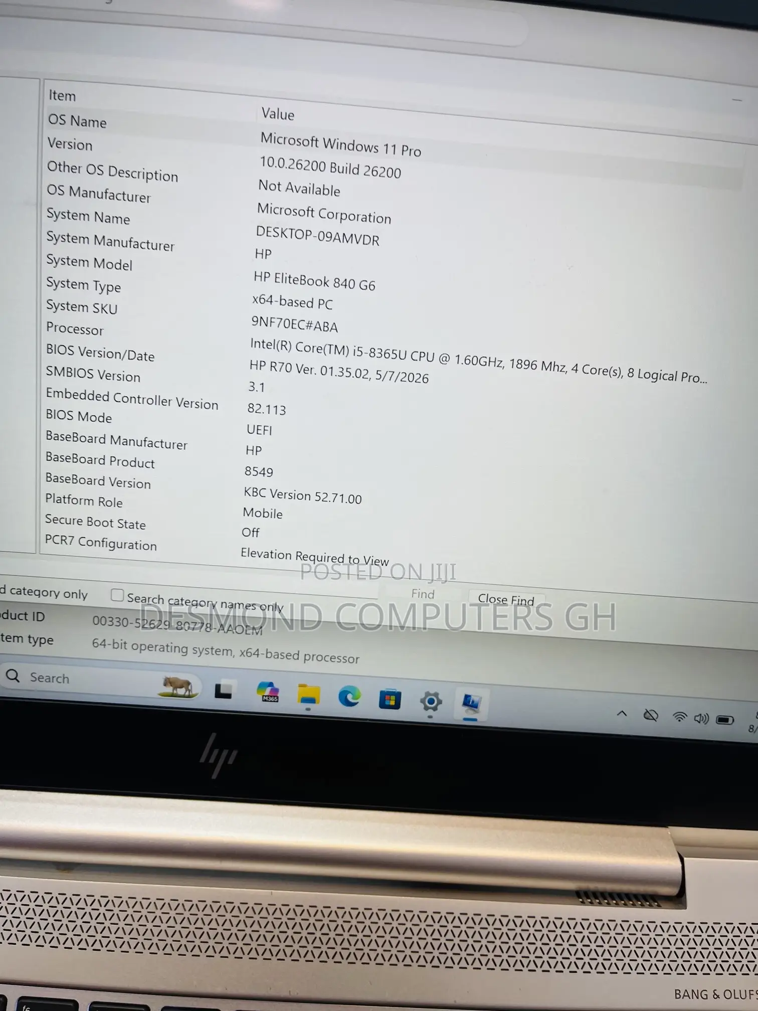 Laptop HP EliteBook 840 G6 16GB Intel Core i5 SSD 256GB