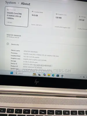 Laptop HP EliteBook 840 G6 16GB Intel Core i5 SSD 256GB