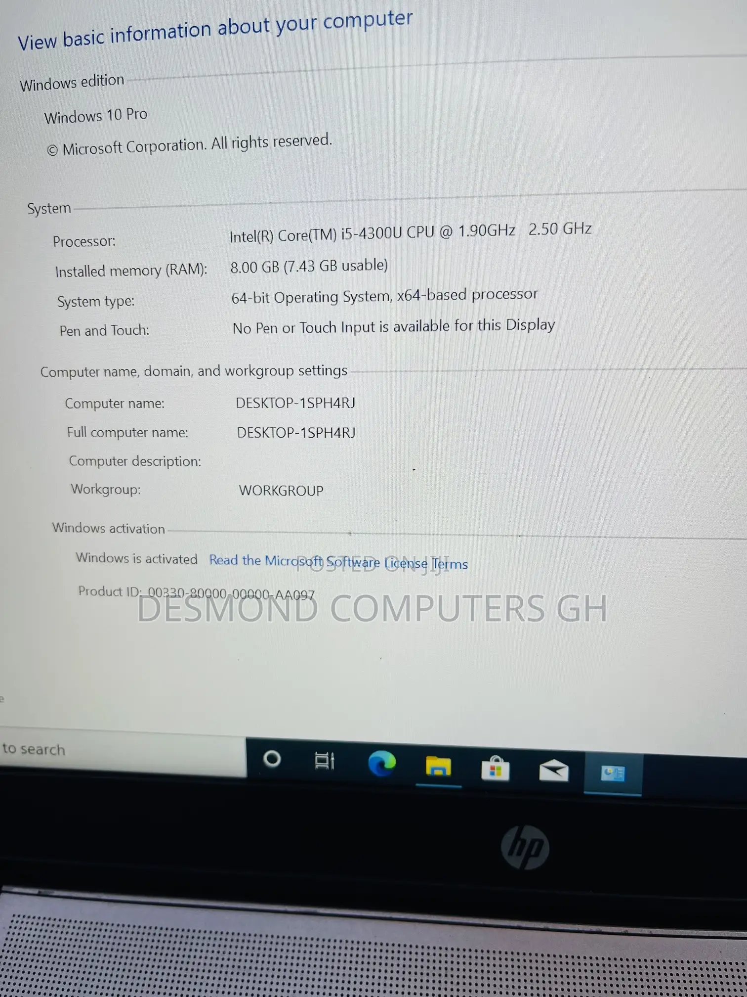 Laptop HP EliteBook 840 G1 8GB Intel Core i5 HDD 500GB