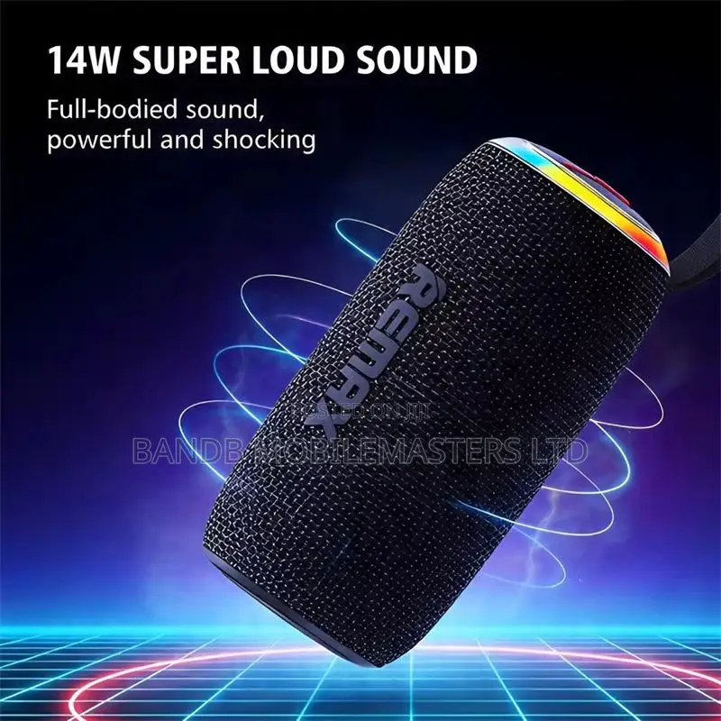 Remax RB-M82 Speaker RGB LED, Extra Bass, IPX4 Waterproof, TWS Stereo
