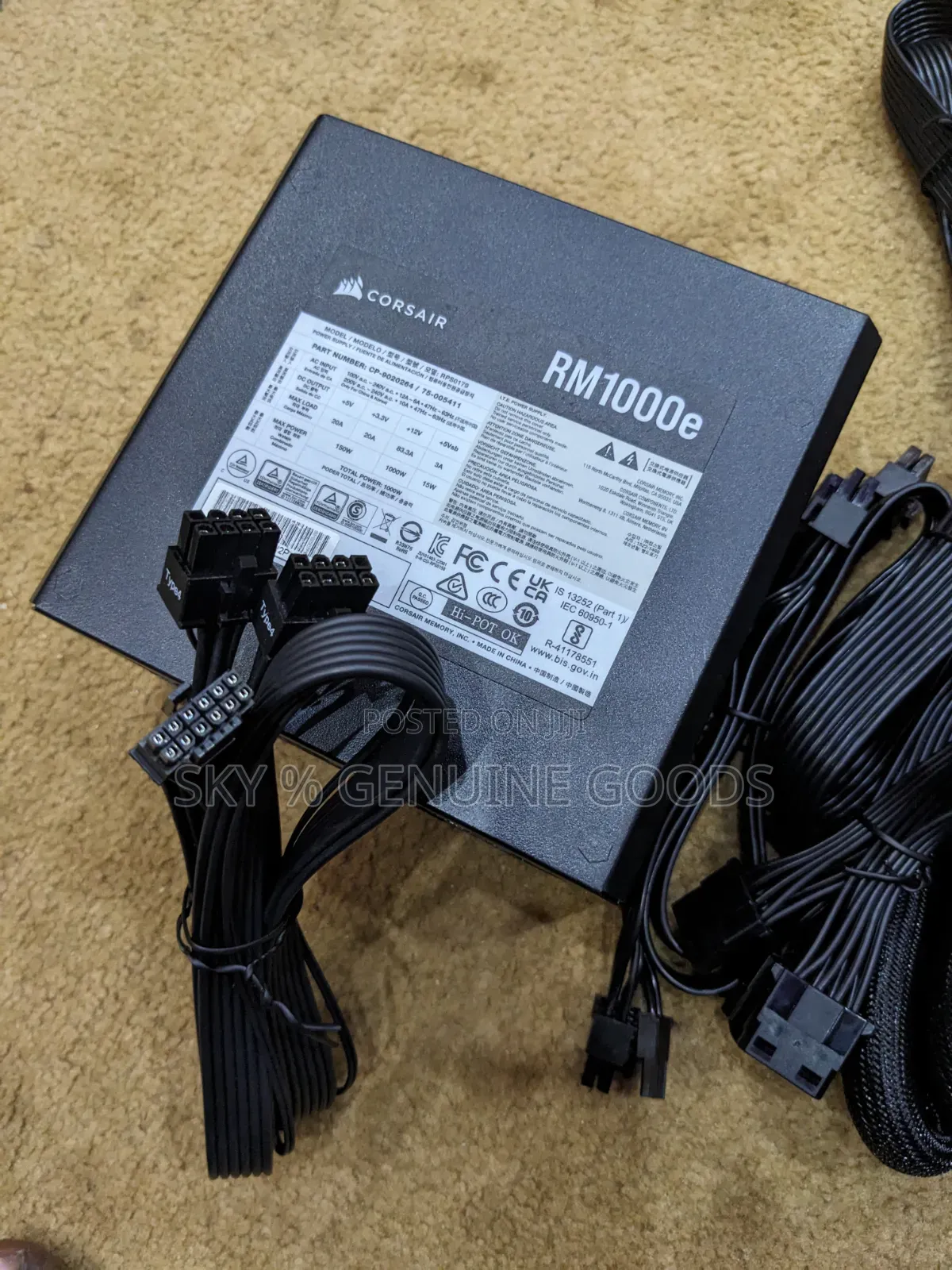 Corsair Rm1000e Fully Modular PSU for RTX 40/50 Series Graphics Cards