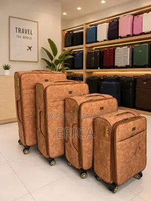 Travel in Luxury- Four in One Quality Leather Suitcase