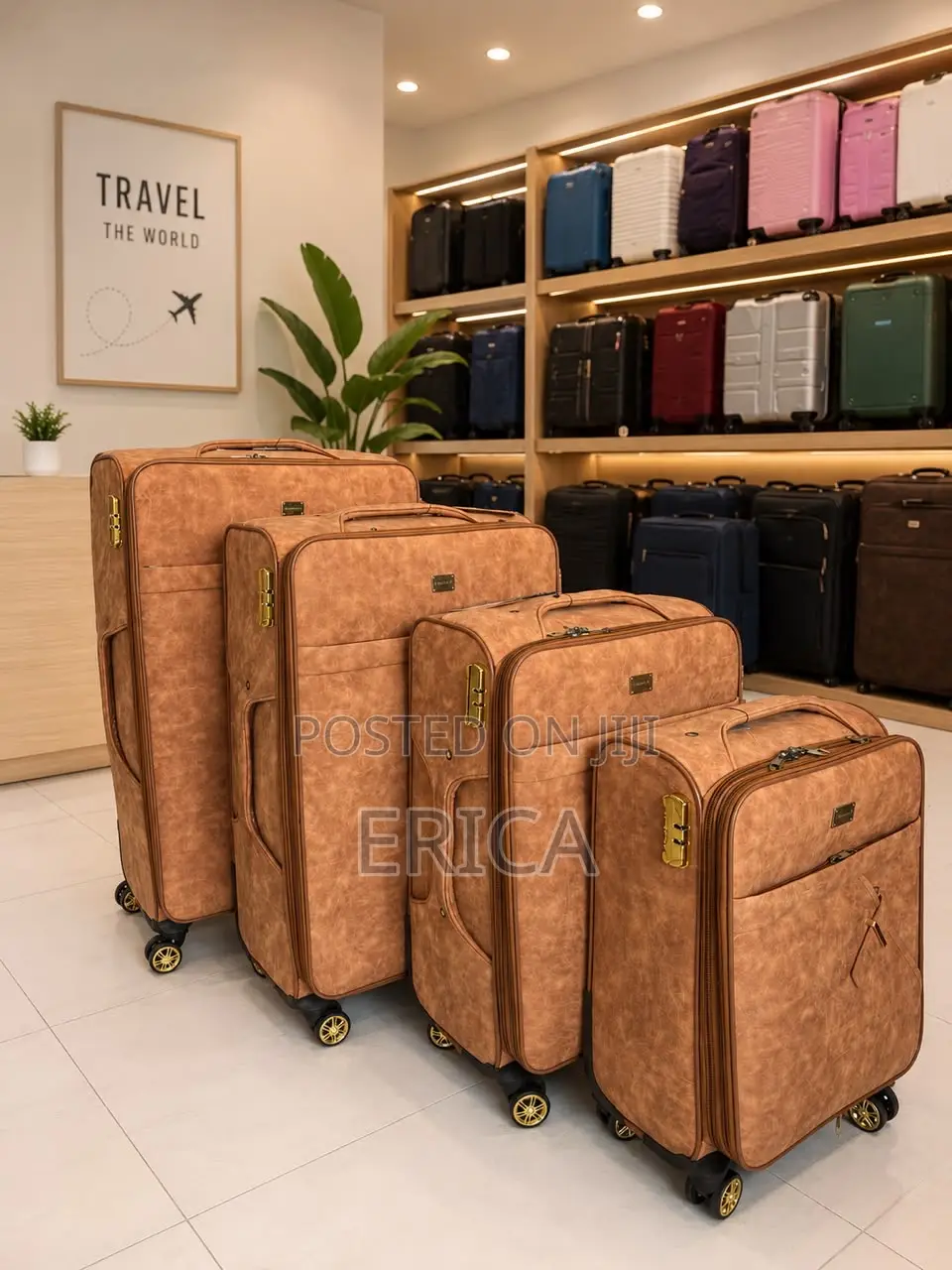 Travel in Luxury- Four in One Quality Leather Suitcase