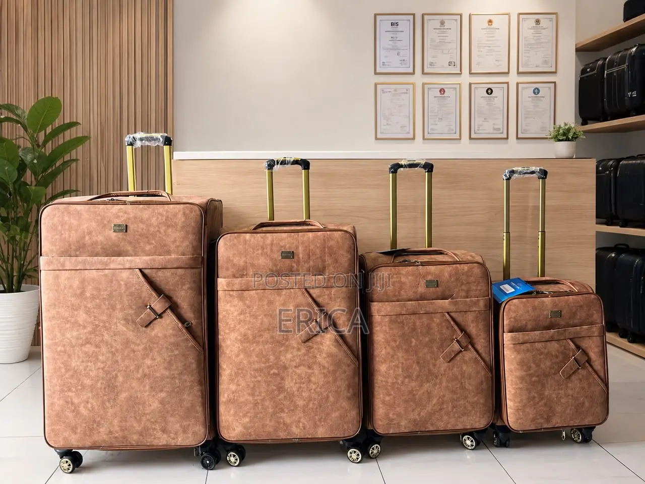 Travel in Luxury- Four in One Quality Leather Suitcase