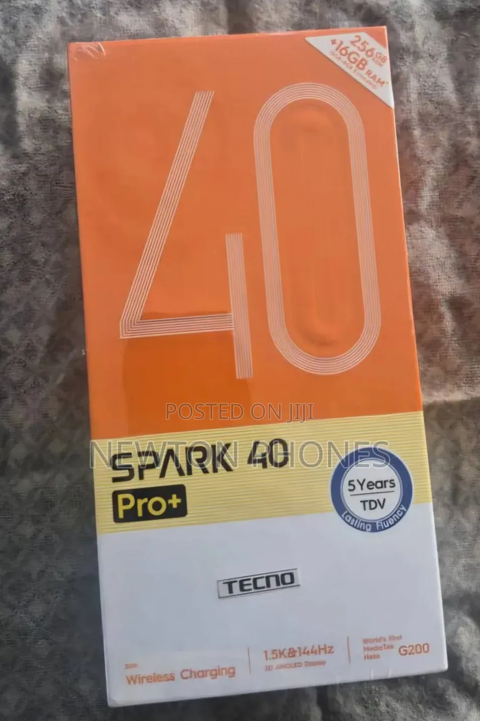 New Tecno Spark 40 Pro+ 256 GB Black