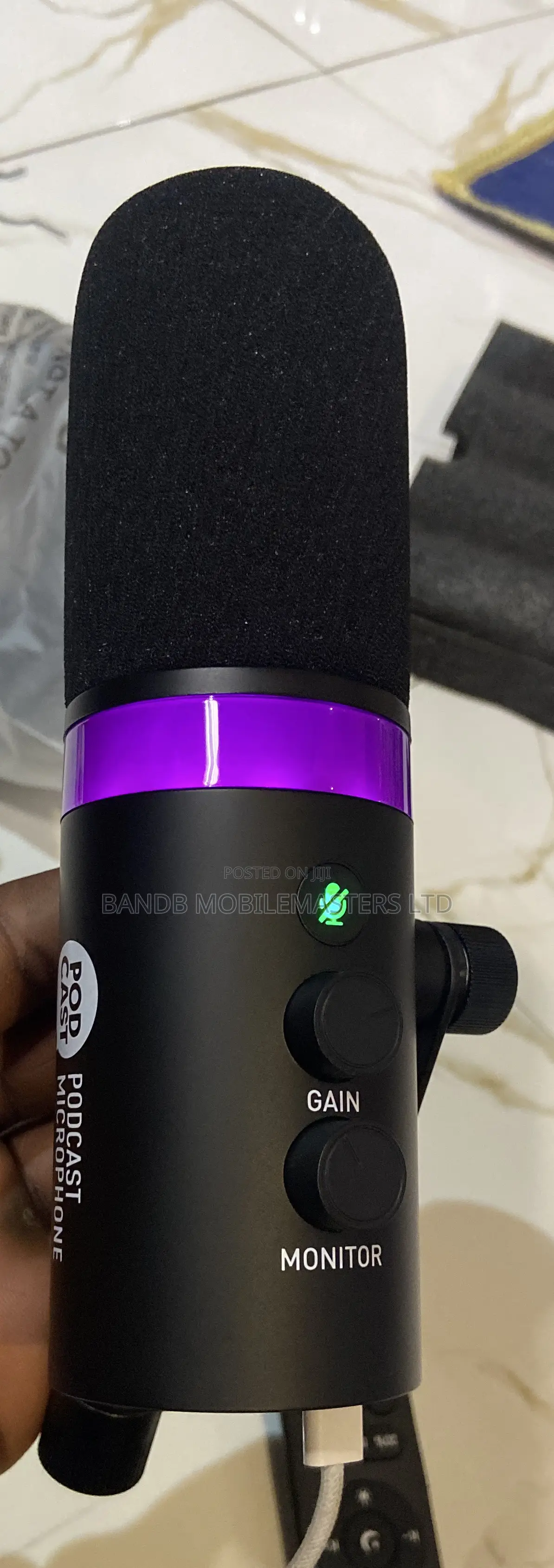Professional Podcast Microphone Kit With Boom Arm Stand