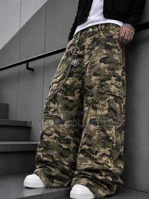 Men’s Wide Leg Baggy Jeans – Trendy Relaxed Fit Denim Pants