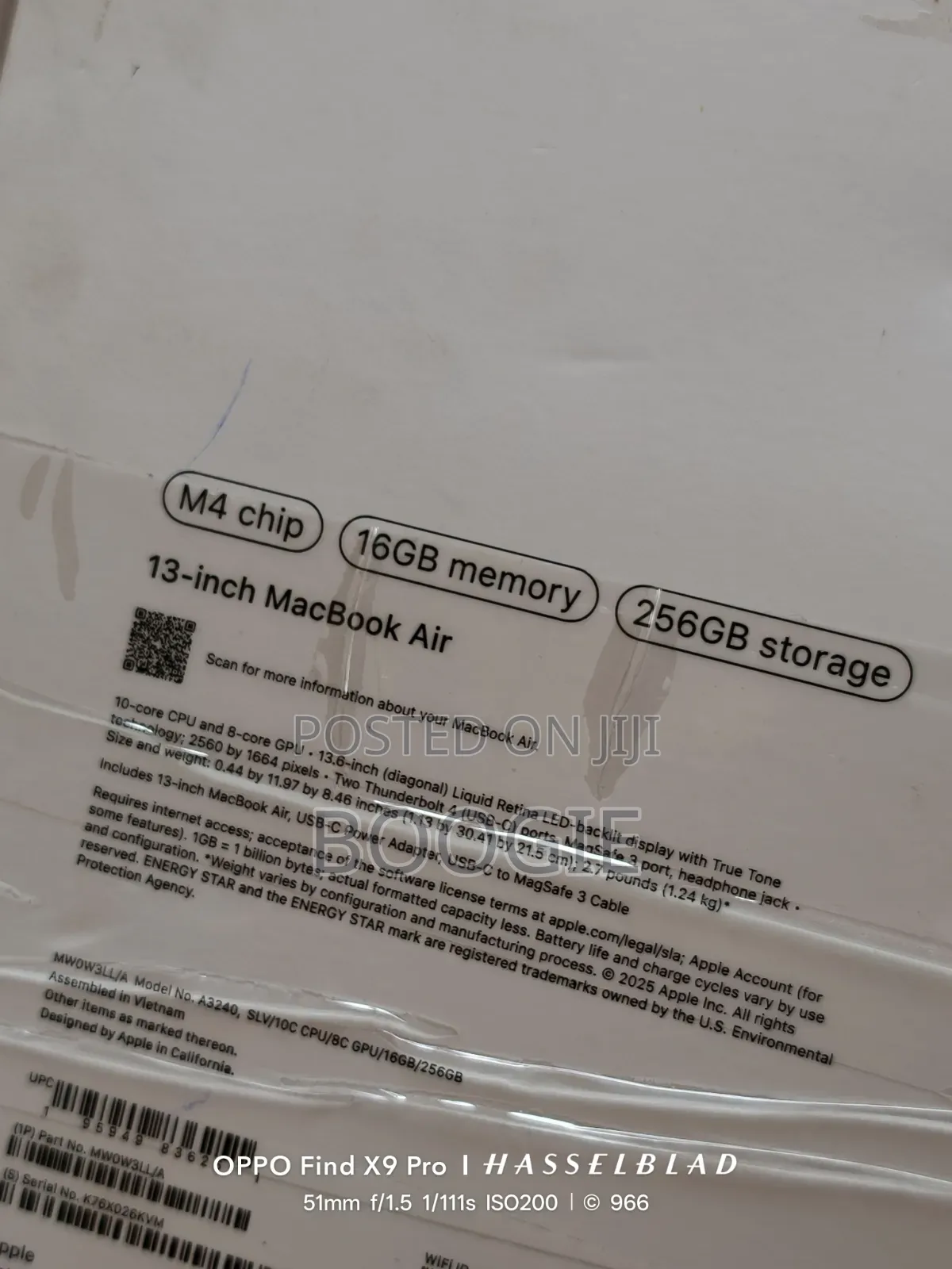 Laptop Apple MacBook Air 2025 M4 16GB Apple M4 SSD 256GB