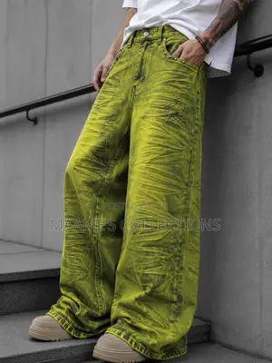 Men’s Premium Baggy Wide-Leg Jeans – Comfortable Trendy