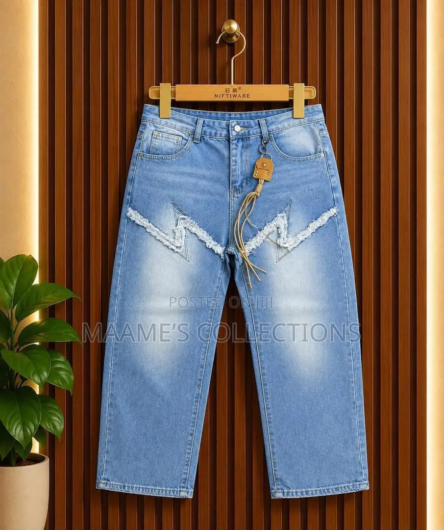 Men’s Premium Baggy Wide-Leg Jeans – Comfortable Trendy