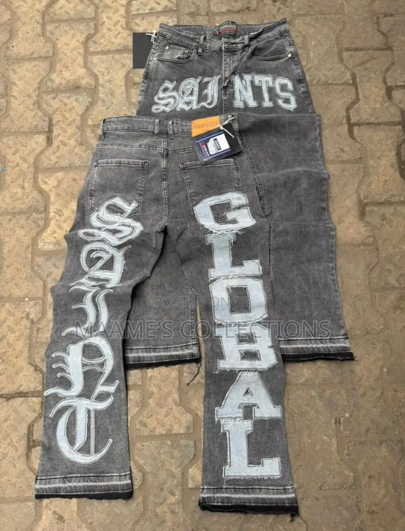 Men’s Loose Fit Wide-Leg Baggy Jeans