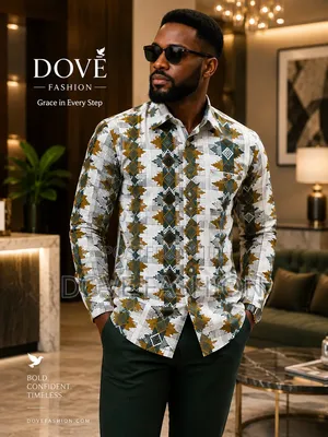 Dove Fashion Premium Men's Ankara Shirt