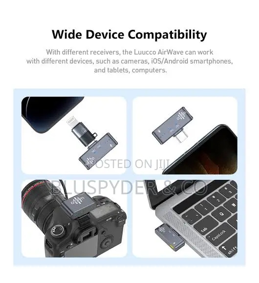 Luucco AirMic Dual Wireless Microphone for Camera and Smartphones