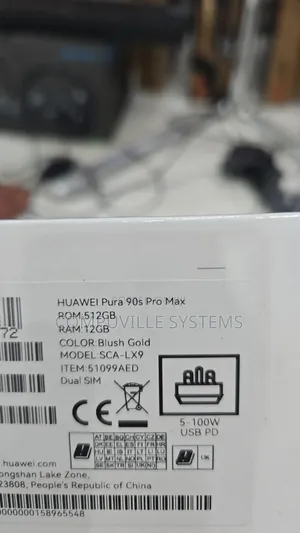 New Huawei Pura 90 Pro Max 512 GB Gold