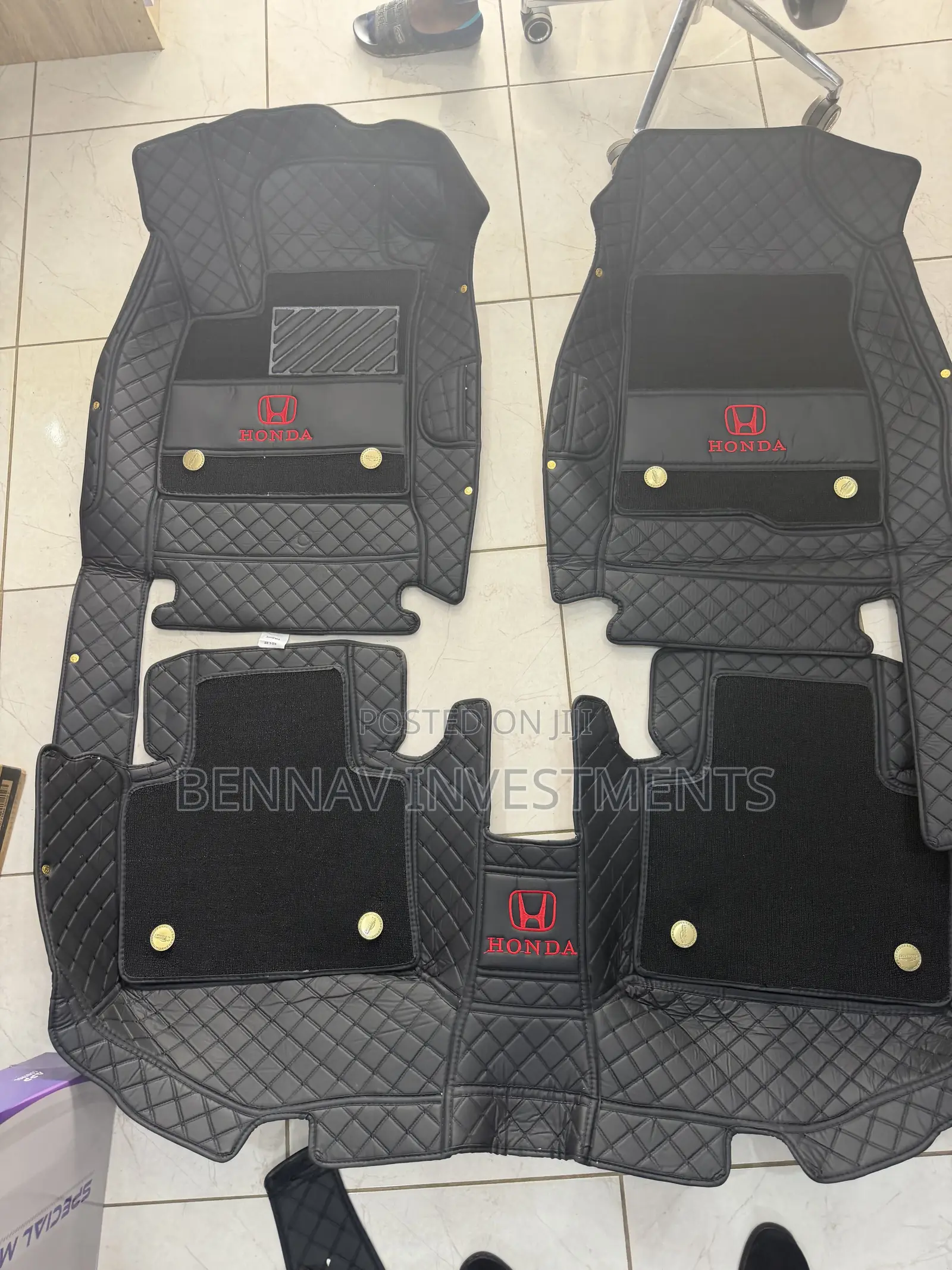 3D Premium Leather Floor Mat/Carpet for Honda Accord 2018 to 2022