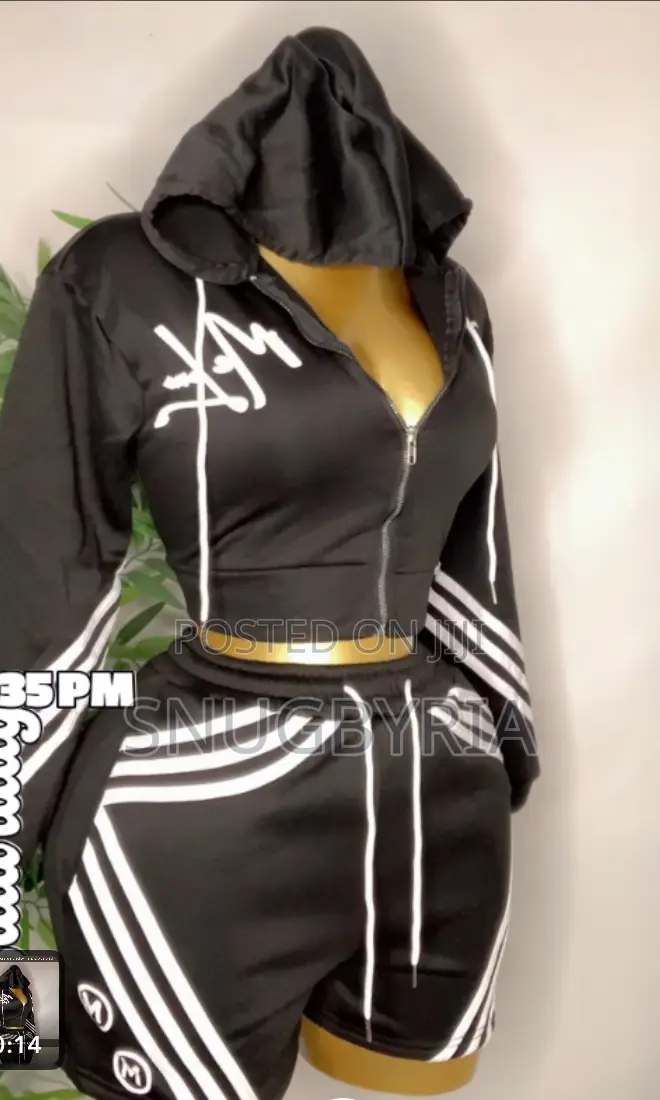 Women 2pcs Jacket and Shorts Set