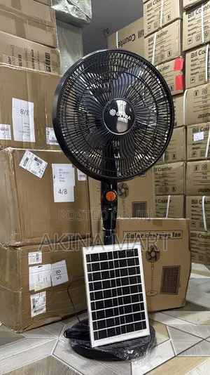 Solar Fan Solar Standing Fan With Led Light