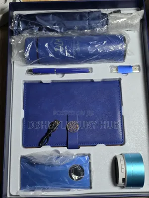 Luxury 6-in-1 Gift Set With Power Bank, Notebook Pen